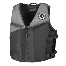 Mustang Young Adult REV Foam Vest - Grey/Light Grey/Fluorescent Yellow - Univ...