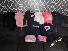 Adidas Girls Mixed Clothing Bundle Hoodies Tracksuits Tops & Joggers