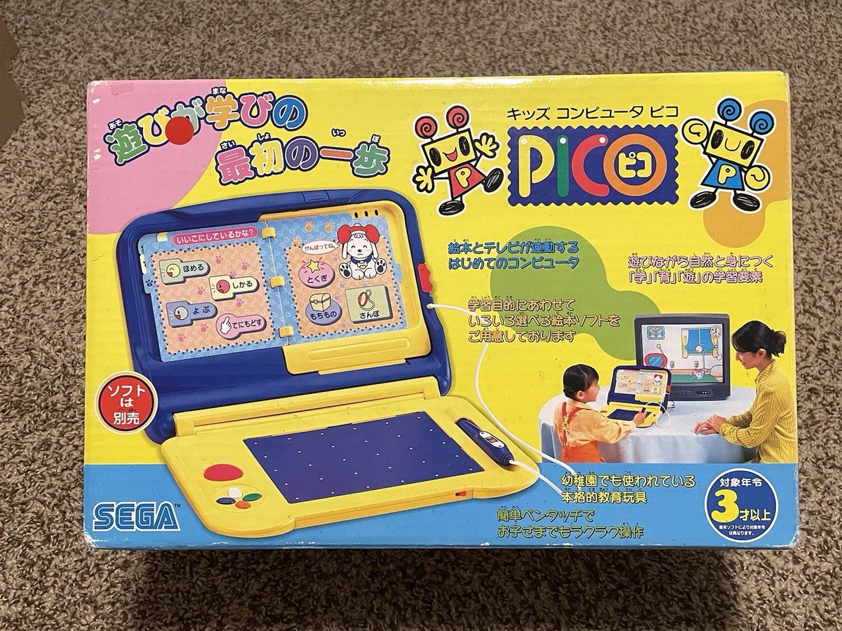 Sega Pico HPC-0008 Console Original Box and 3 Games TESTED WORKS