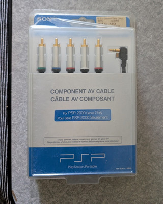 NEW Genuine SONY PSP Component AV Cable (PSP-2000 Series) Playstation Portable