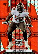 2022 Panini Mosaic #186 Tristan Wirfs Mosaic Reactive Orange