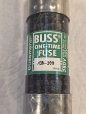 Bussmann Cartridge Fuse Non Renew 200 Amp 250 V Bulk