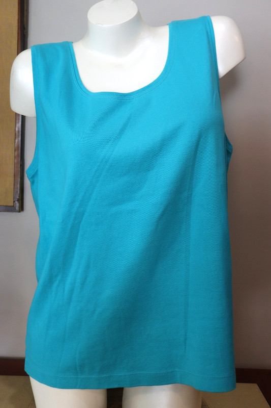 Womens Chicos Blue Sleeveless Tank Top Size 3