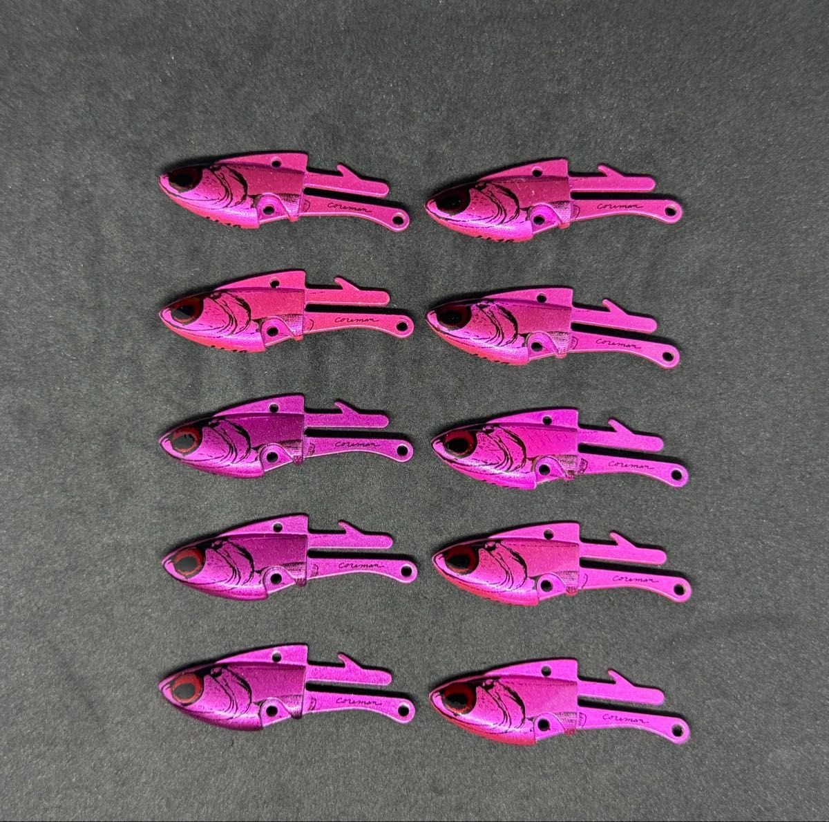 COREMAN IJ-16 Coreman IJ16 Iron Jig Head IRONJIGHEAD Pink Head Set of 10 - Image 1