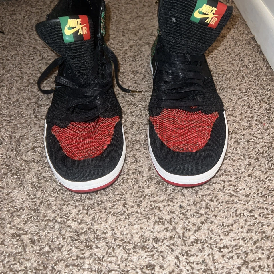 NUEVO 2017 retro Air Jordan 1 OG High Flyknit Black History BHM talla 14 Foto 4 de 4