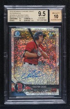 2018 Bowman Draft Sparkles Refractor 9/71 Triston Casas #CDA-TC BGS 9.5 Auto 1v3