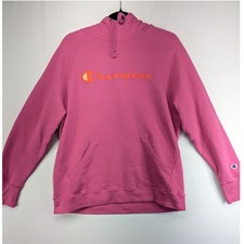 Champion Authentic Athleticwear Pink Hoodie Orange Womens XL Raglan Pullover