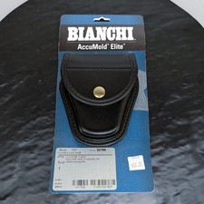 Bianchi 7900 Covered Handcuff Case AccuMold Elite Black Brass Sz: 1 22180