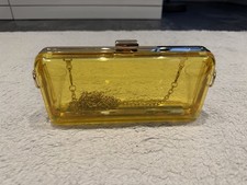 Occasional Bag Lucite Clutch Acrylic Clear Brand New