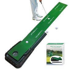 PRO Golf Putting Mat Indoor Putting Green with Ball Return, Mini Golf Mat for...