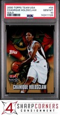 2000 TOPPS TEAM USA BASKETBALL GOLD #59 CHAMIQUE HOLDSCLAW HOF POP 4 PSA 10