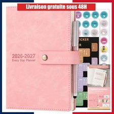 Agenda scolaire 2026-2027 A5 quotidien Holderzwu couverture rigide