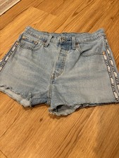 Levi s 501 High Waist Cutoff Denim Shorts Dibs W/Tape Women 25