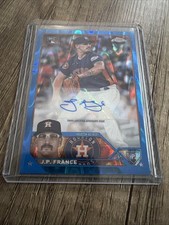 2023 Topps Chrome Update Blue Raywave Refractors J.P. France RC ROOKIE AUTO /150