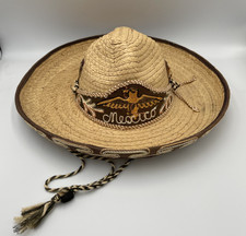 Vintage Mexican Sombrero Handmade Embroidered Eagle Felt Childs Youth Size VGC