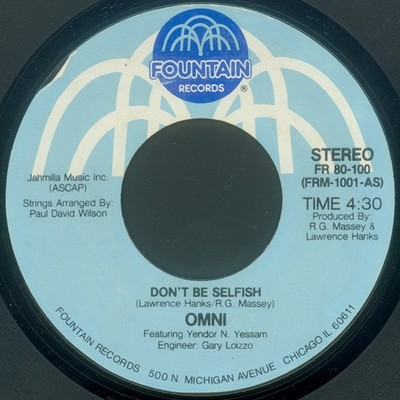 Omni (2) - Don't Be Selfish / Keys To The City, 7'', (Vinyl)