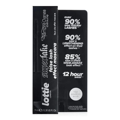 NEW Lottie London Vampire Diaries Love Sucks Mascara Superfake False Lash Effect