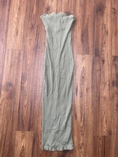 Womens Ladies Long Green Summer Dress Size 20-22 UK By FB Sister Sleeveless