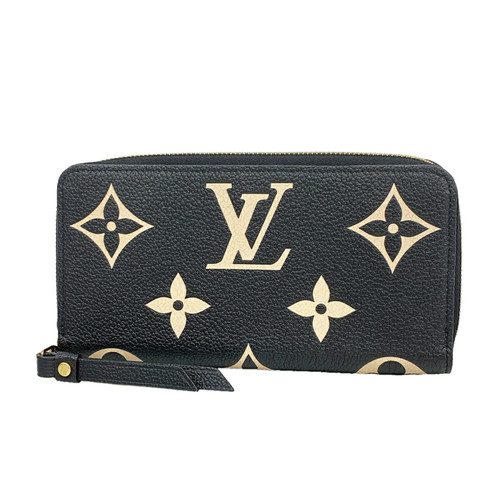 Louis Vuitton Monogram Empreinte Bicolor Zippy Wallet M82338 Black... GZl1lntv