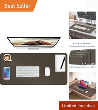 Leather Desk Pad Protector,Non-Slip Mouse Pad,Laptop Desk Pad,Office Mouse Ma...