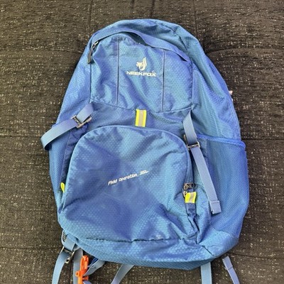 Blue NEEKFOX 35L Lightweight Packable Hiking Backpack All Zippers/Buckles Work