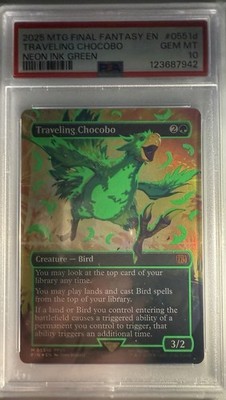 Traveling Chocobo (Borderless) (Neon Ink Green) Final Fantasy Foil
