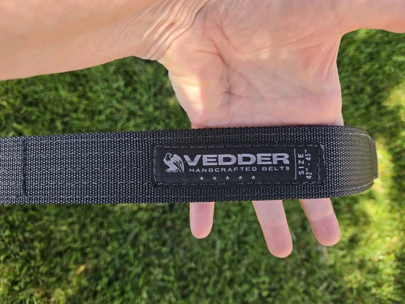 Vedder Holsters Cobra Belt Buckle Black 42-45" EDC Belt Quick Release 