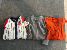 Bundle of 3 Carter's baby boy newborn sleepers