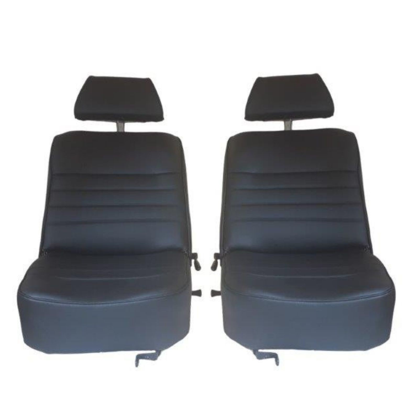 Garnitures de siège avant Austin Mini réparer sellerie usée simili noir CA0226
