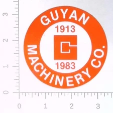 Vintage 1983 Guyan Machinery Hamlin West Virginia Coal Mining Sticker Decal