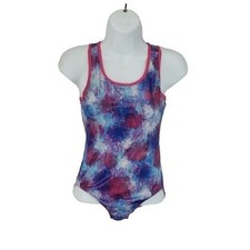 Capezio Tie Dye Racerback Dance Leotard with Unique Cross-Back Design