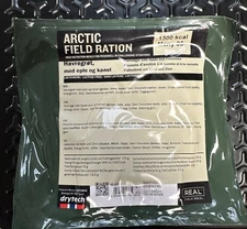 Norwegian Arctic Dry Ration MRE Menu #05 Porridge with apples & cinnamon