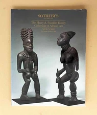 HARRY FRANKLIN Collection of AFRICAN ART Sotheby's Auction Catalog April 21 1990