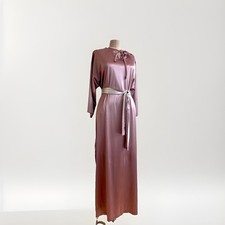 1970s Vtg David Brown California Robe Nightgown Maxi Patio House Dress M 8 10