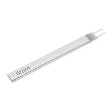 5mm Lederloch-Stanzwerkzeug für Handnähen, 2 Zacken, weiß