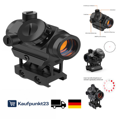 Feyachi RDS-25 Rotpunktvisier 4 MOA 1 Zoll Riser Mount Jagd