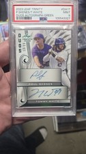 2023 Leaf Trinity Green Dual Autographs Paul Skenes, Tommy White 13/15 PSA9
