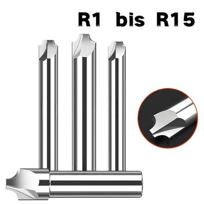 R1-R15 HSS M2AI Viertelkreisfräser Z4 Z2 Entgratfräser Fasenfräser Für Legierung