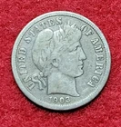 1903 O Silver Barber 10c Dime Fine