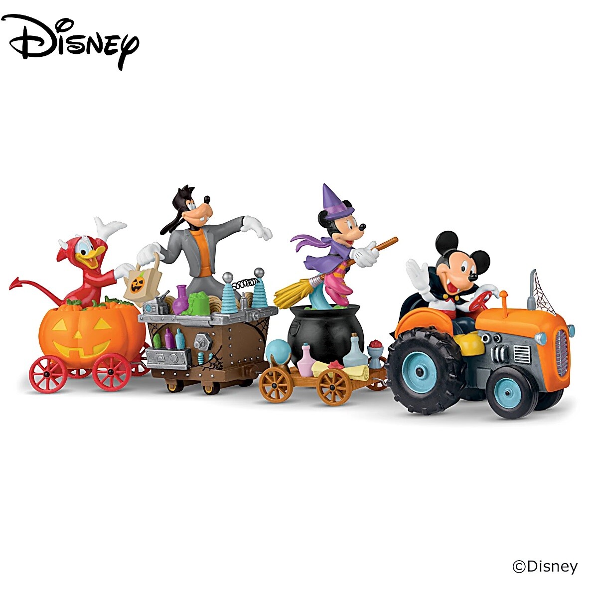Bradford Exchange Goofy-stein from Disney Halloween Tractor Wagon