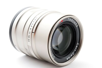 ★極美品★Contax Carl Zeiss Sonnar 90mm F2.8 Mint w/ Hood】 Contax Carl Zeiss Sonnar T* G 90mm f2.8 Chrome Lens