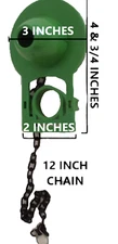 2-inch Silicone Flapper Replacement with Buoy 12-Inch Chain by NuFlush