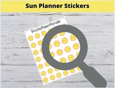 Sun Planner Stickers 69-1  / Planner Stickers  / Journal Stickers