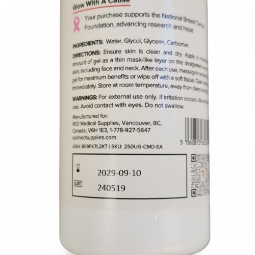2 Gel Conduttivo Multidispositivo Rosso Forniture Mediche 8,45floz/250mL - Foto 4 di 6