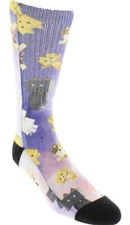 Bioworld Nyanbo! Anime Crew Socks W/ Helicase Sock Ring