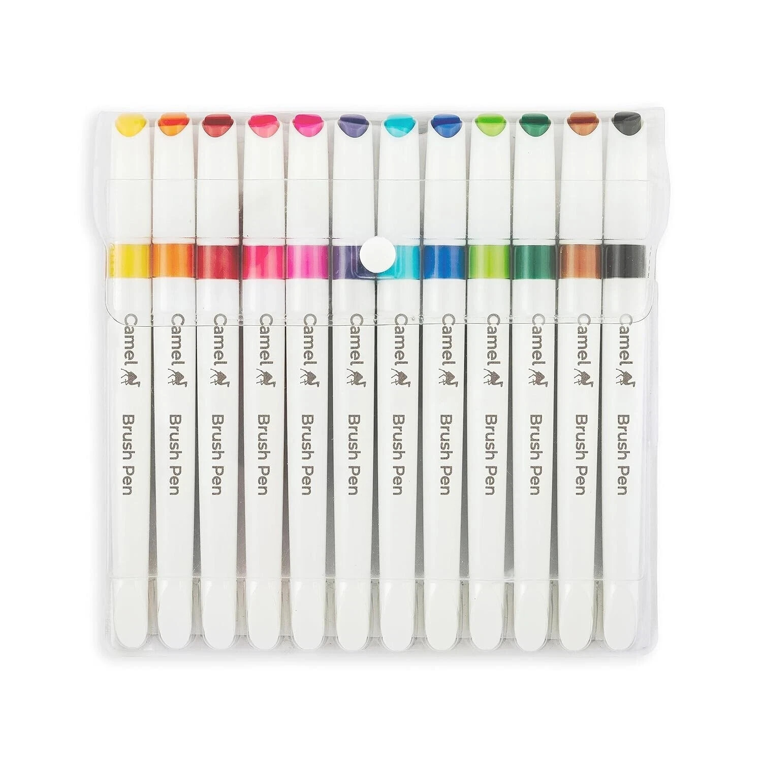 Camlin 12-Color Bold Brush Pen Set - Assorted Shades