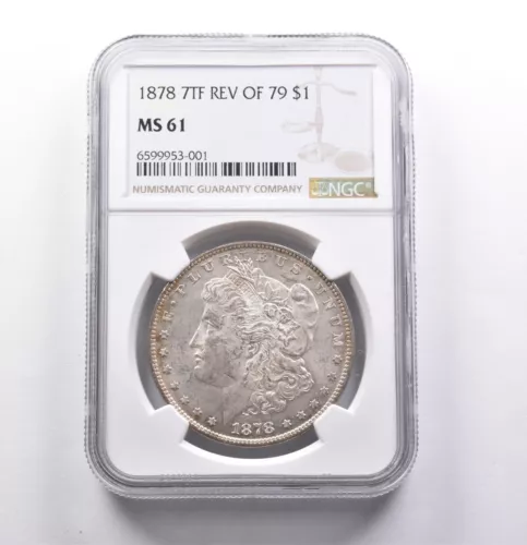 MS61 1878 7TF REV Of 79 Morgan Silver Dollar NGC *3867