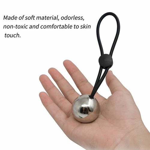 Male Penis Extender Enlarger Stretcher Strap Ball Stretcher Ball Weight Ring US - Picture 9 of 12