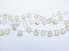 Moonstone teardrop beads 12x16mm. Natural gemstone beads. High quality