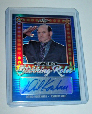 2021 Leaf Pop Century Starring Roles David Koechner Autographed Card